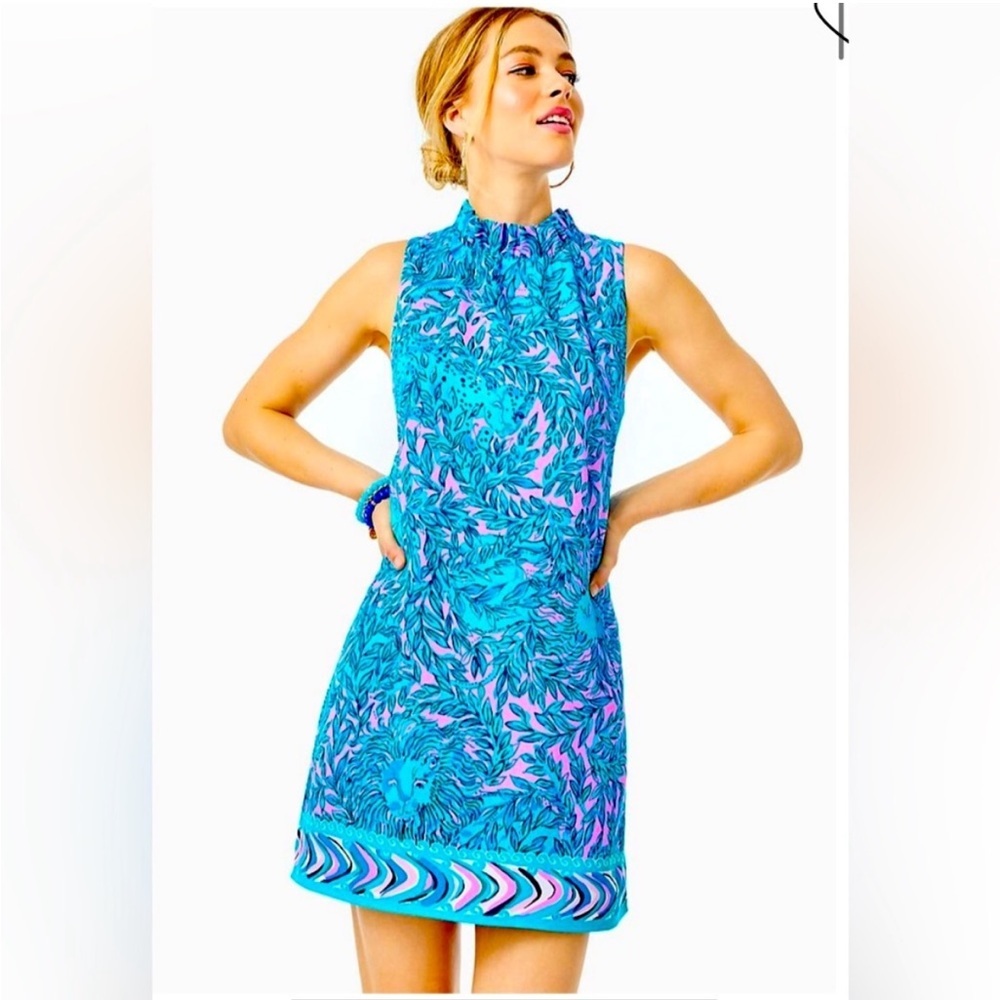 Lilly Pulitzer Adalina Romper You Grow Girl Bermuda Blue
